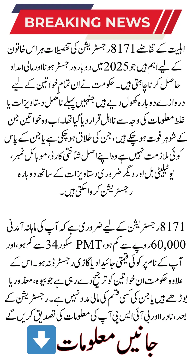 Eligibility Requirements 8171 Registration