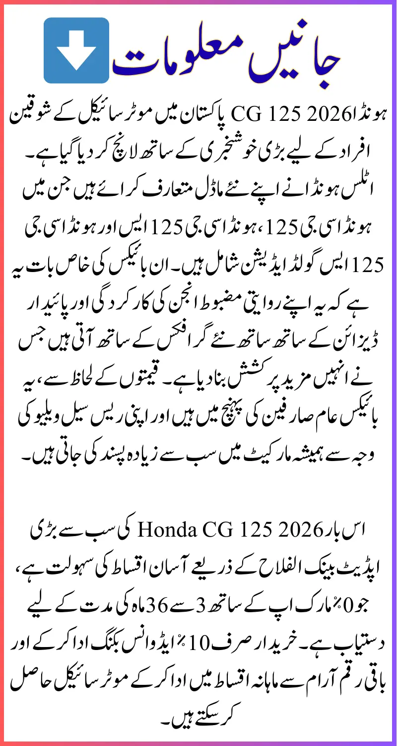 Honda CG 125 2026